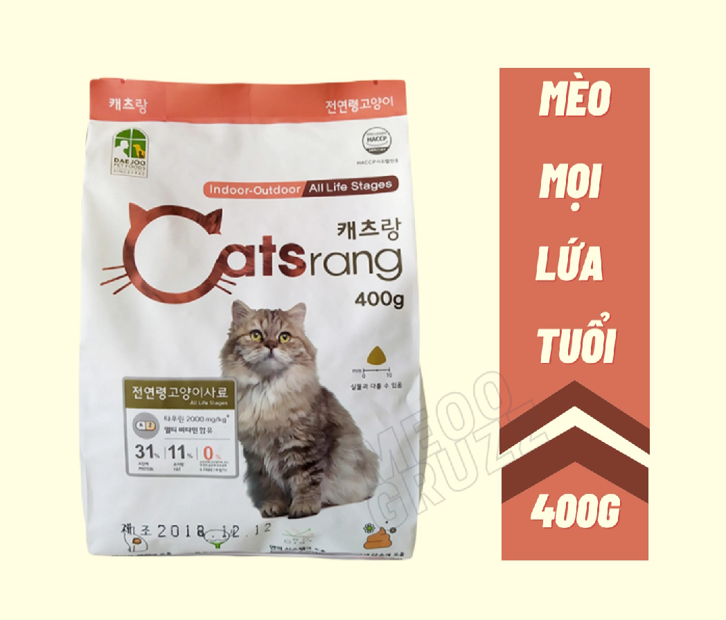 HẠT CATSRANG - THỨC ĂN CHO MÈO MỌI LỨA TUỔI (TÚI