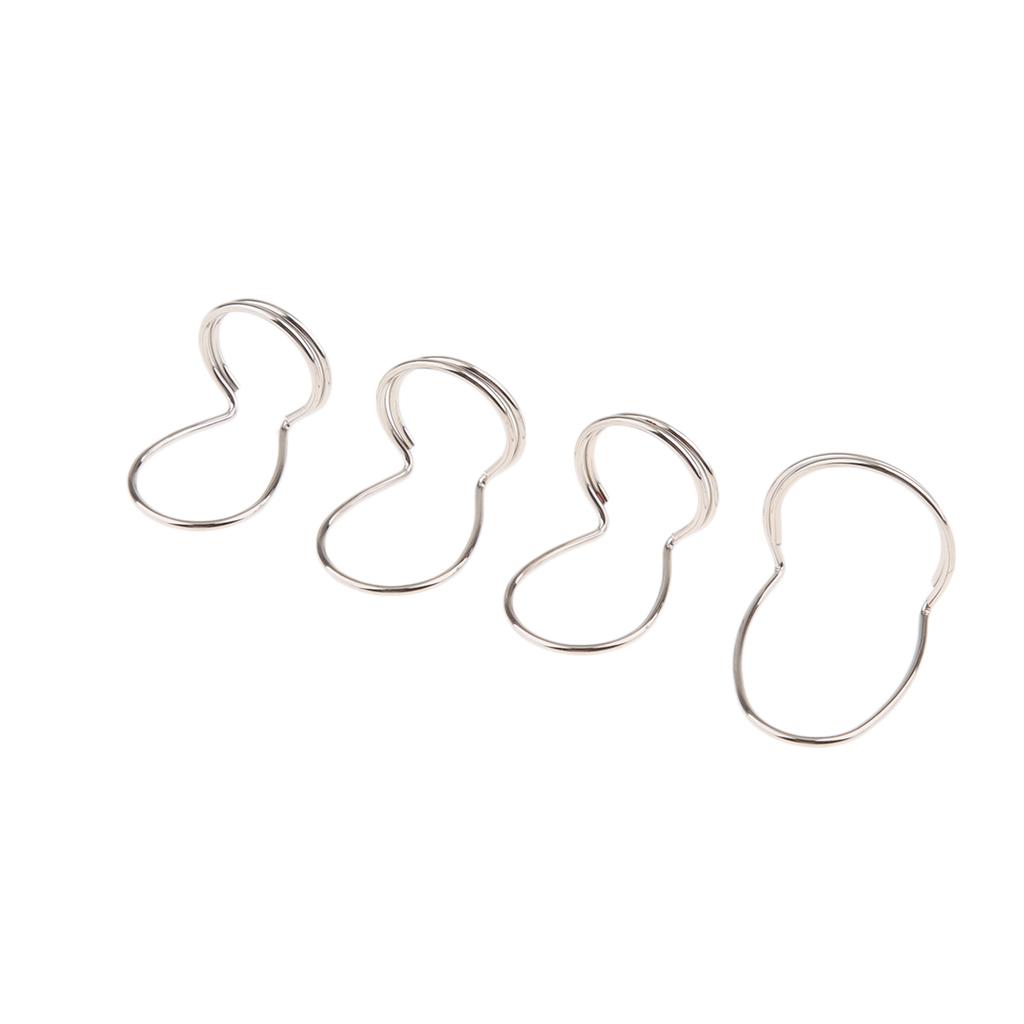 3pcs Finger Picks+1pc Thumb Pick Guitar Picks Butterfly Shape Metal Finger Style Bass Guitar Accessories, Silver