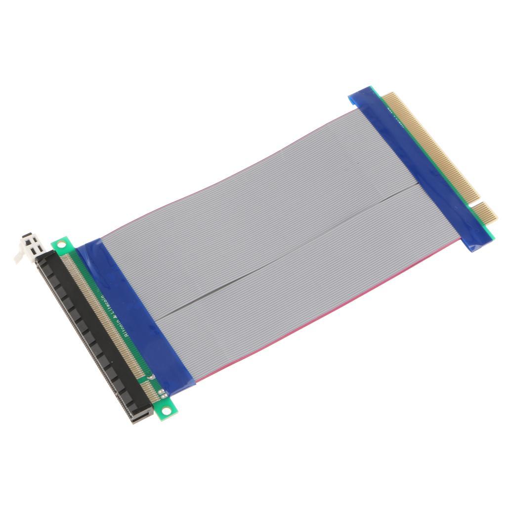 PCI-E 16X Riser Card Extender Flexible Extension Cable Connector