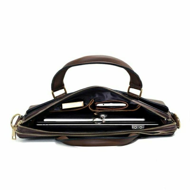Cặp da nam công sở sang trọng lịch lãm, túi đựng laptop văn phòng HQ02
