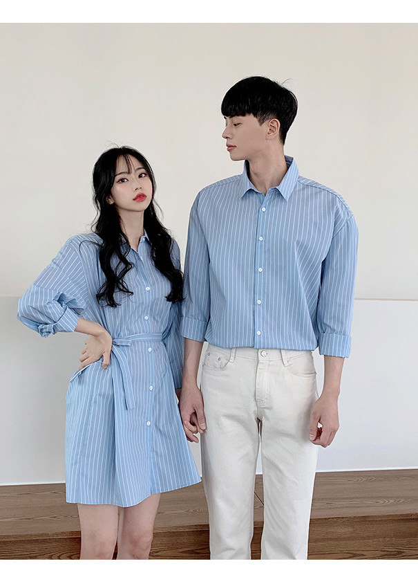 Váy sơ mi đôi sọc đẹp
