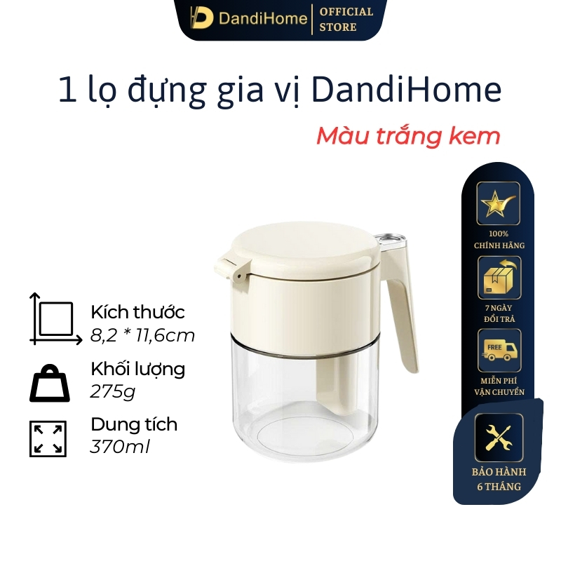 Lọ đựng gia vị 370ml thông minh DandiHome 2026