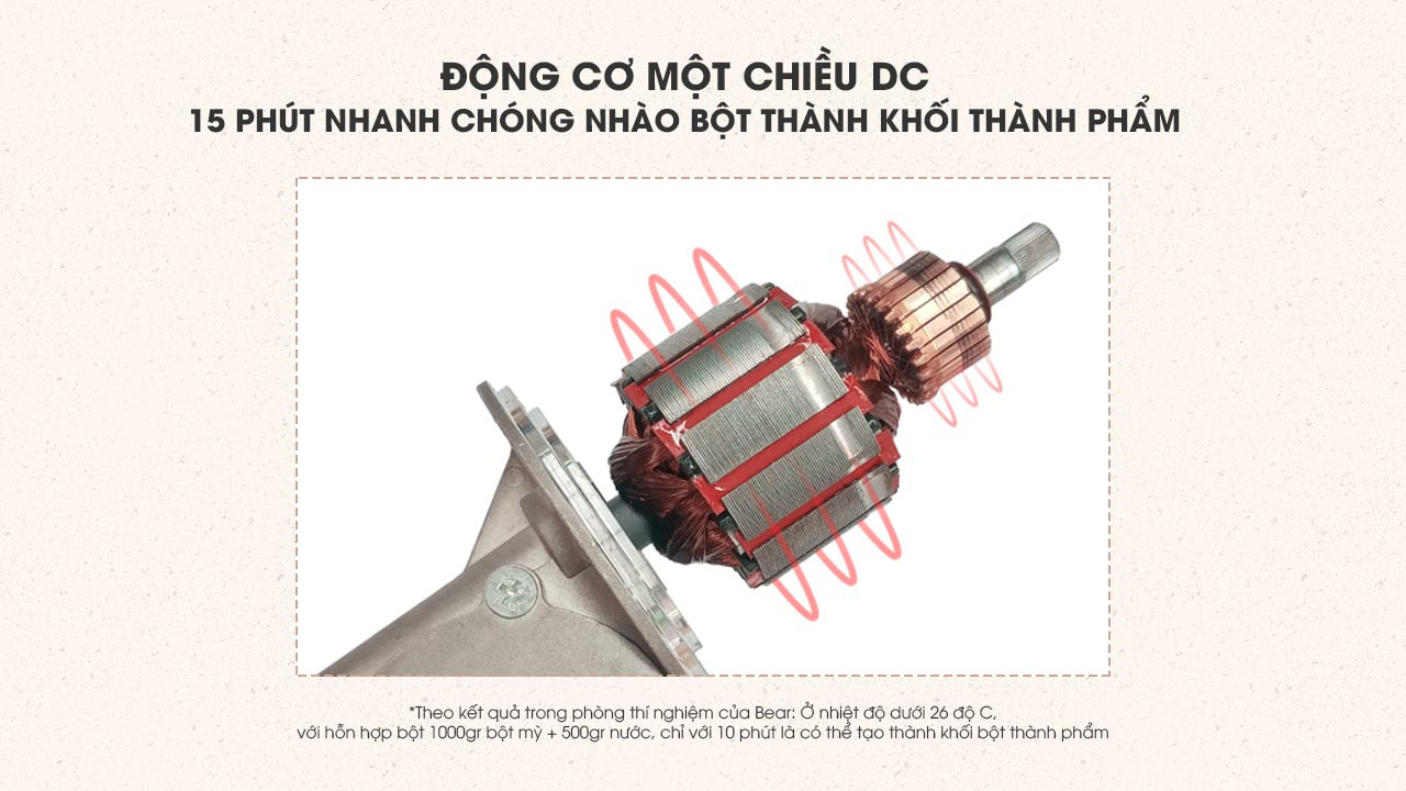 Máy nhào bột tự động 5L Bear DM-B50V1 - Hàng chính hãng