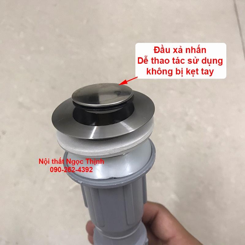 Xả ruột gà Không Rãnh Xả Tràn dùng cho lavabo KÍNH lavabo trơn không xả tràn