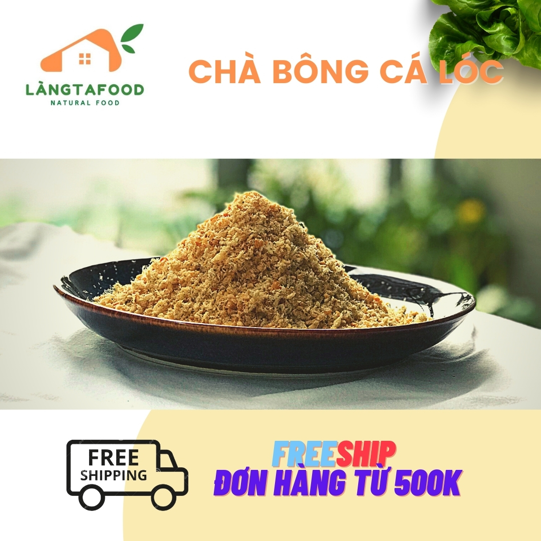 [HCM] Hũ 250g Chà bông cá lóc vị mặn, chế biến thủ công, không phụ gia, không chất bảo quản