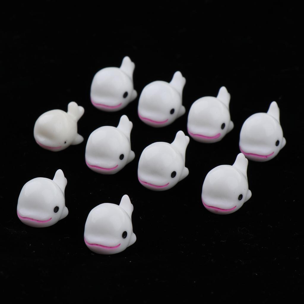 10 Pcs Aquarium Micro Landscape Decoration Fish Tank Ornament Dolphin