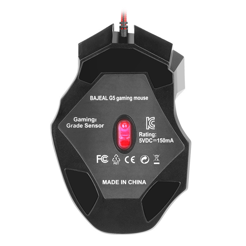 Chuột chơi game có dây có led TEKKIN B10 cực nhạy dành cho game thủ-DRU-Hàng Chính Hãng