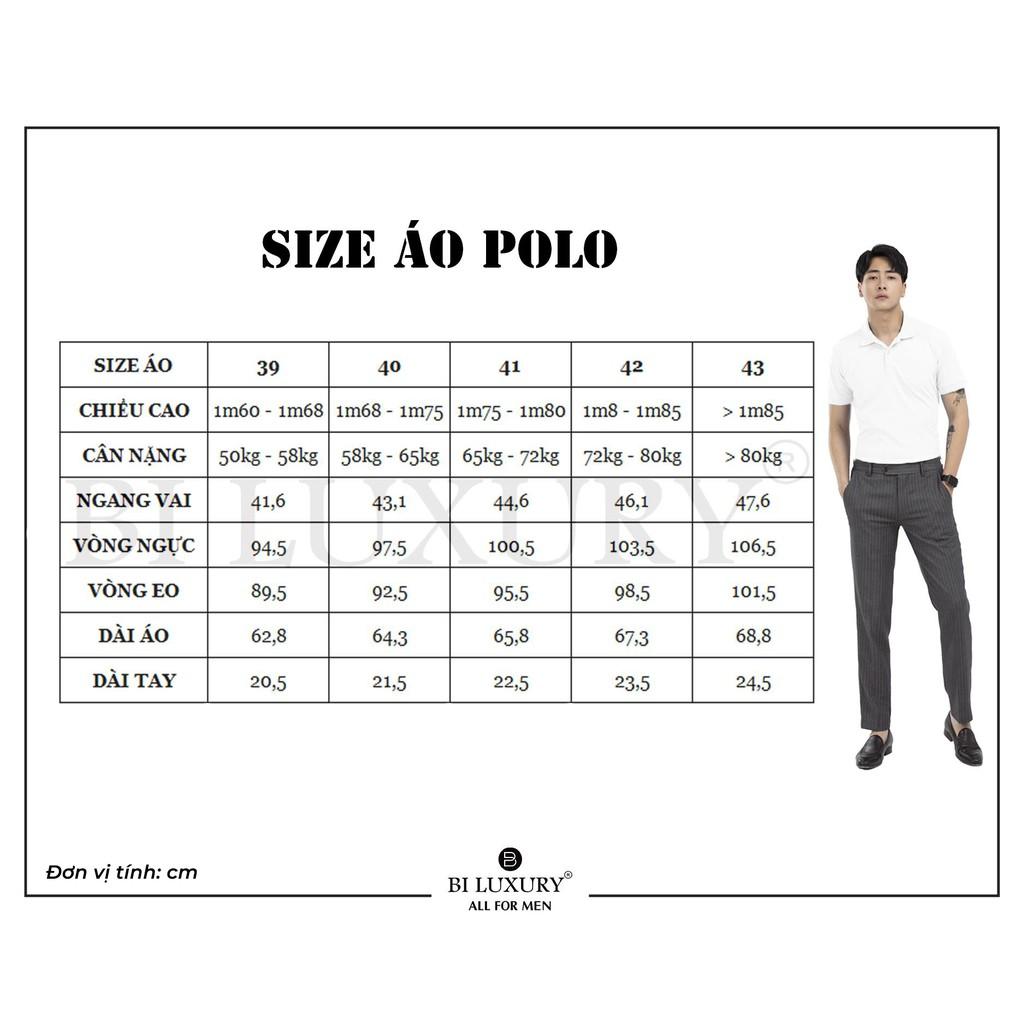 Áo Thun Nam Polo Ngắn Tay Cổ Bẻ (5APCT015XBH)Chính Hãng Biman by BiLuxury,Chất Liệu Cotton Cao Cấp ,Thoáng Mát Co Giãn 4 Chiều