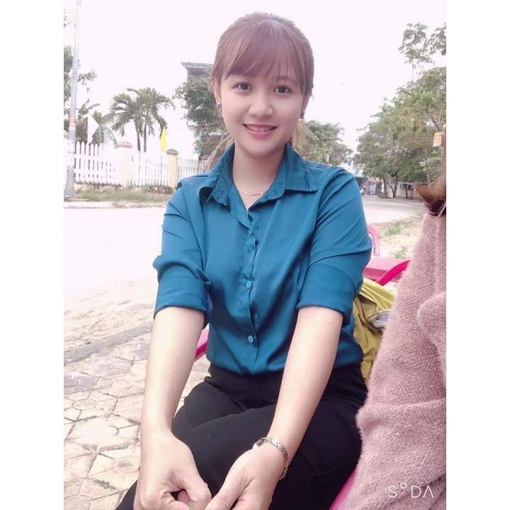 Áo sơ mi nữ công sơ thời trang SURI chất liệu lụa Latin mềm mịn mát không nhăn nhàu với 5 màu