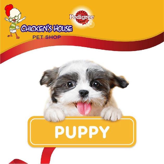 THỨC ĂN CHO CHÓ CON Dạng hạt Pedigree Puppy Vị Gà trứng và sữa Chicken Egg and Milk Flavor Gói 1.3kg Xuất xứ Thái Lan