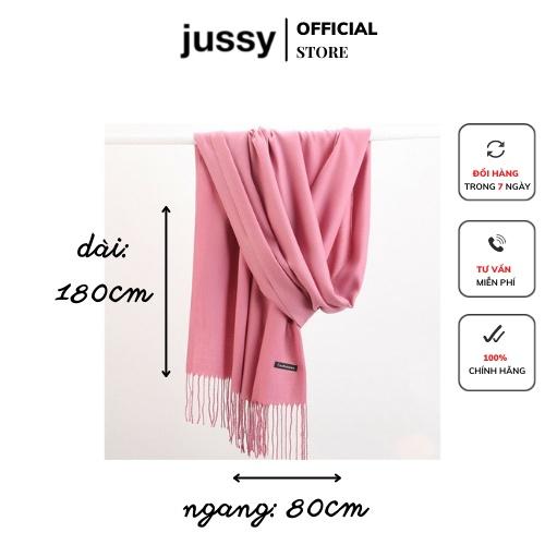 Khăn Quàng Cổ Nữ Jussy Fashion Chất Khăn Choàng Cổ Len Cashmere Dày Mịn Nhiều Màu Hot Trend Kích Thước 180x80cm