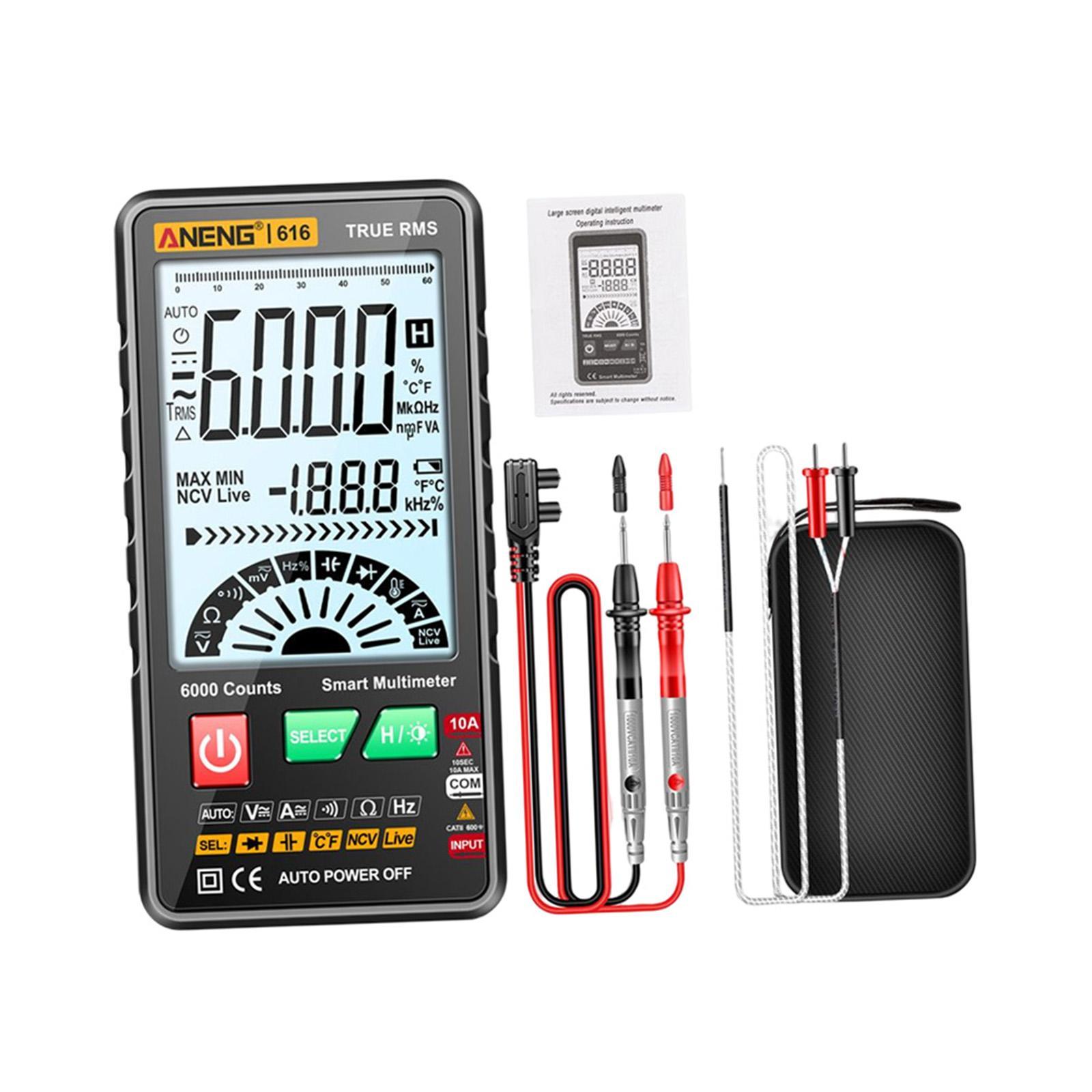 Digital Tester High Precision Transistor capacitors probe 6000 Counts