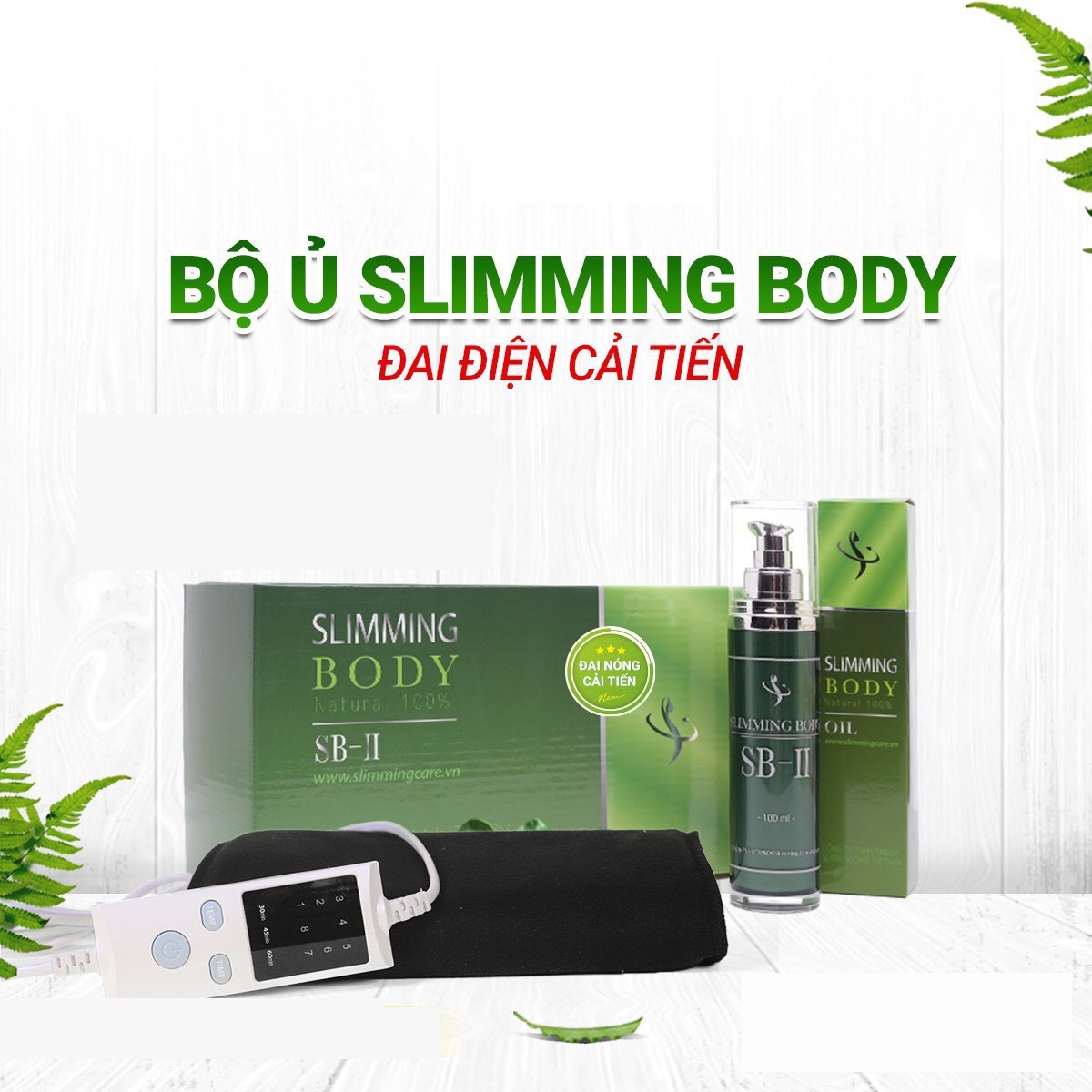 Bộ Ủ Nóng Tan Mỡ SLIMMING BODY 2 hỗ trợ giảm mỡ Bụng , Đùi Hiệu Quả - Bản cải tiến 2021