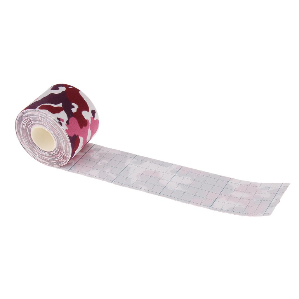 3 Colors Kinesiology Sports Tape Muscles Care Elastic Physio Roll Accessory 5m x 5cm