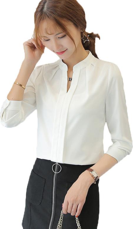 Sơ mi nữ chui đầu cổ trụ xinh xắn Dv08