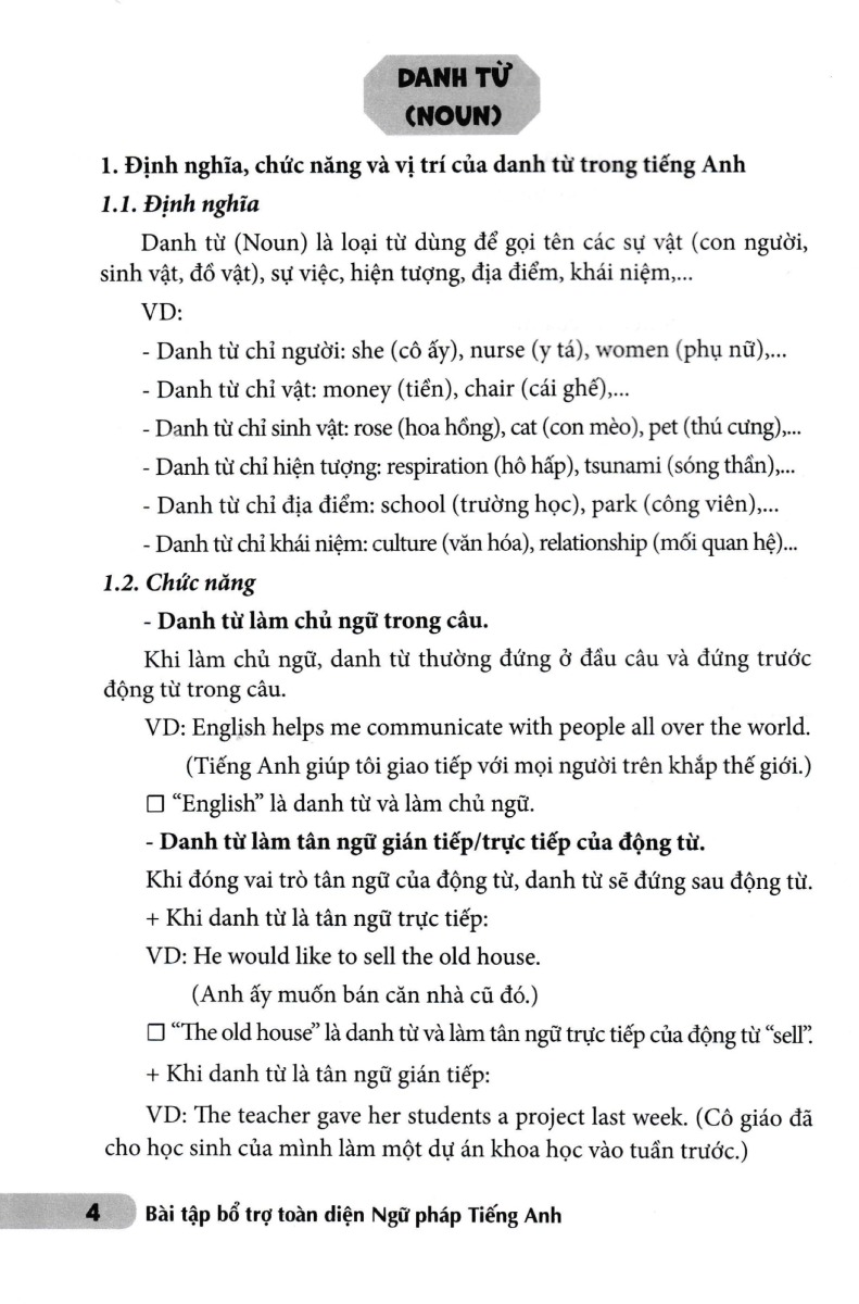 Bài Tập Bổ Trợ Toàn Diện - Ngữ Pháp Tiếng Anh