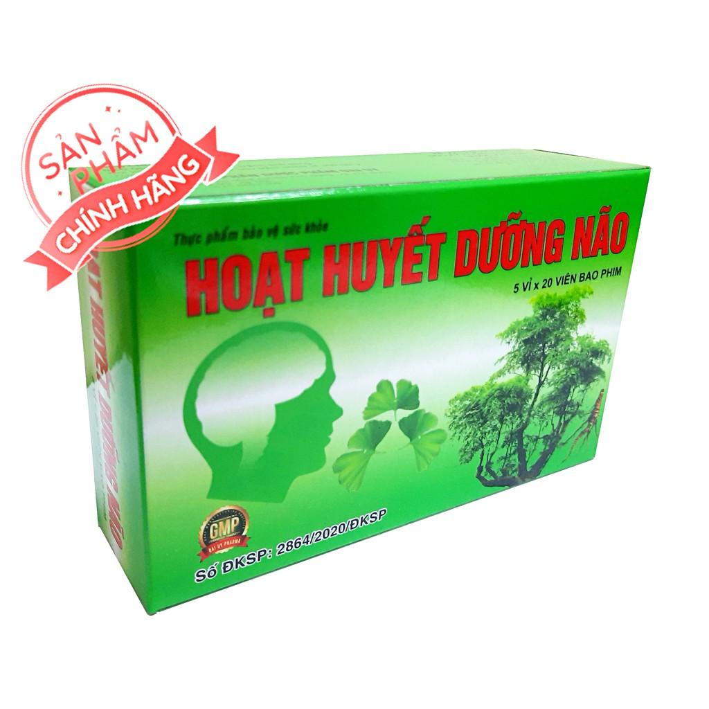 Hoat Huyết Dưỡng Não - Đại Uy (Hộp 5 vỉ x 20 Viên)