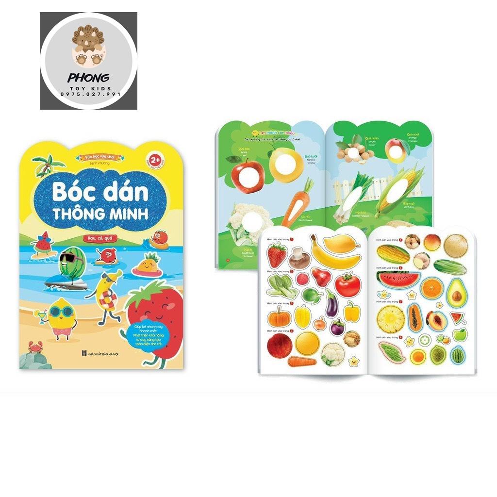 Bóc dán thông minh, 6 chủ đề vừa học vừa chơi học mà chơi, chơi mà học 365 sticker