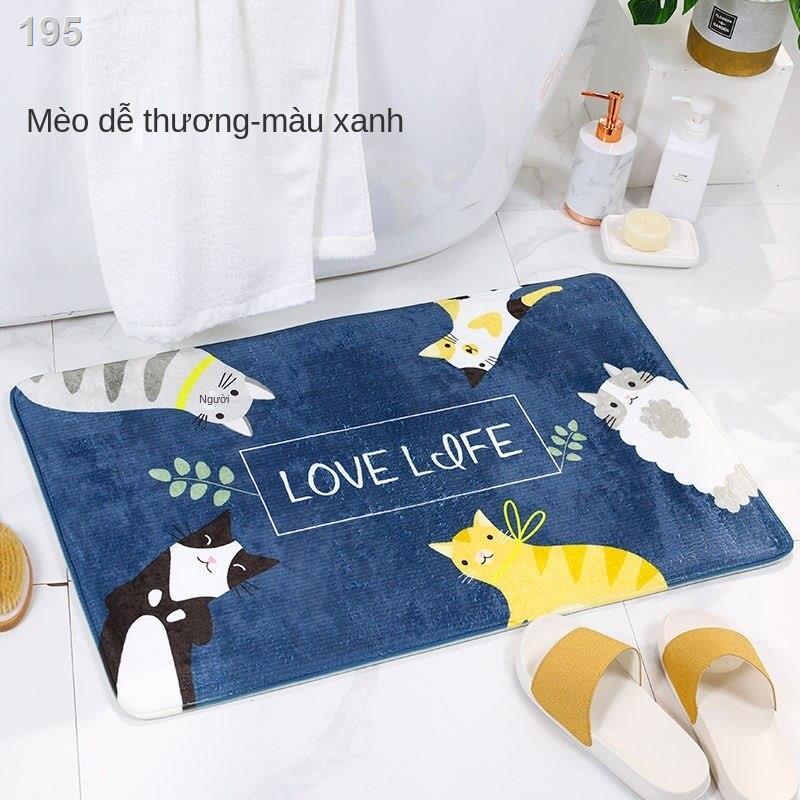 Thảm trải sàn phòng tắm thấm nước Jeliya nhà bếp trong khách ngủ chống trượt