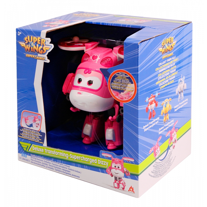 Đồ Chơi SUPERWINGS Robot Biến Hình Cỡ Lớn Có Đèn Và Âm Thanh  -  Dizzy YW740434