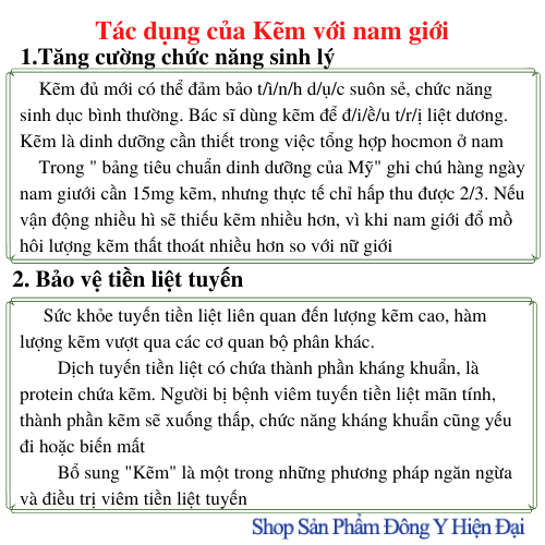 TPBVSK Viên kẽm - Thiên Sư