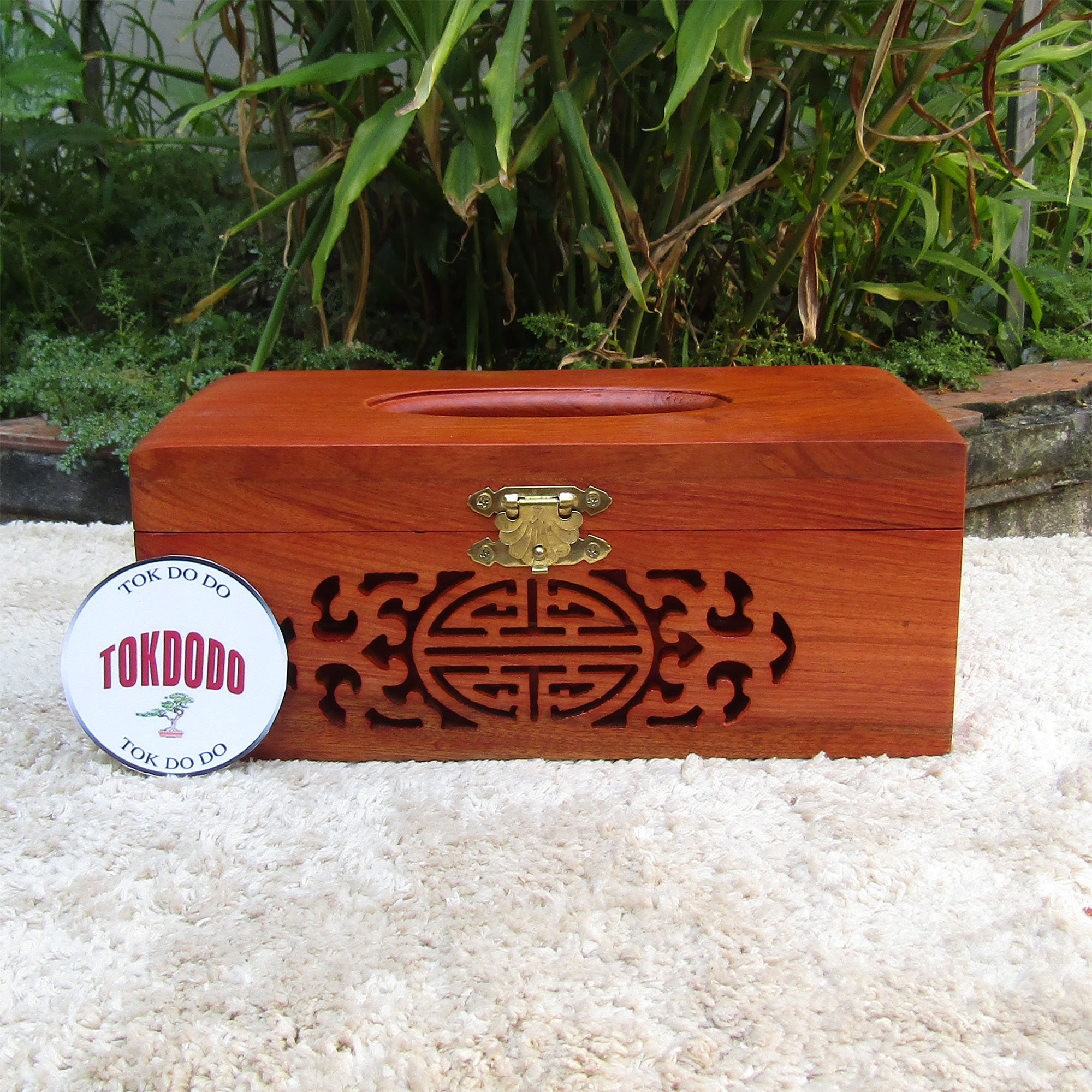 Hộp Đựng Giấy Ăn TOKDODO Gỗ Tự Nhiên Trơn
