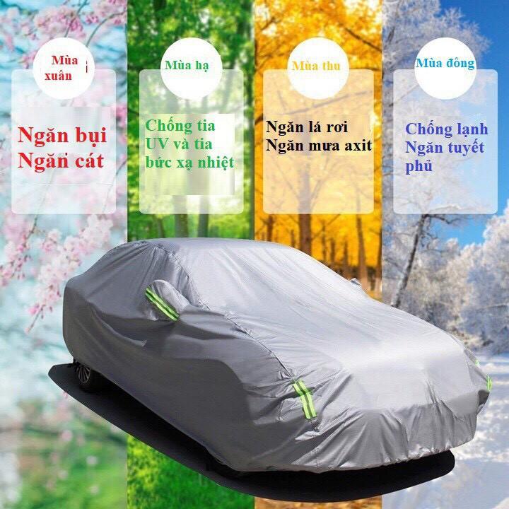 Bạt Phủ xe Ô Tô TOYOTA VIOS Vải Dù OXFORD Siêu Bền, Bạt Trùm Xe Hơi Chống Nắng Mưa Bảo Vệ Xe