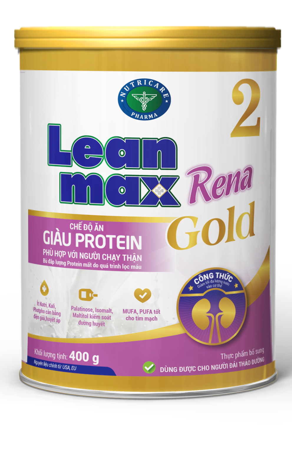 Sữa Leanmax Rena 2 Gold (400g) - Dinh Dưỡng dành cho người cần bổ sung Protein