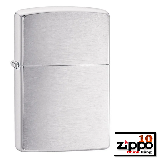 Bật lửa Zippo 200 (Zippo Brushed Chrome) - Chính Hãng 100%