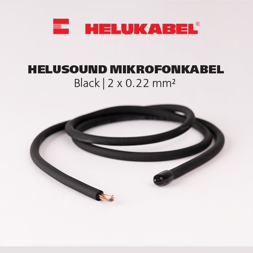 Dây cáp âm thanh HELUKABEL HELUSOUND Mikrofonkabel | Black | 2 x 0.22 mm²