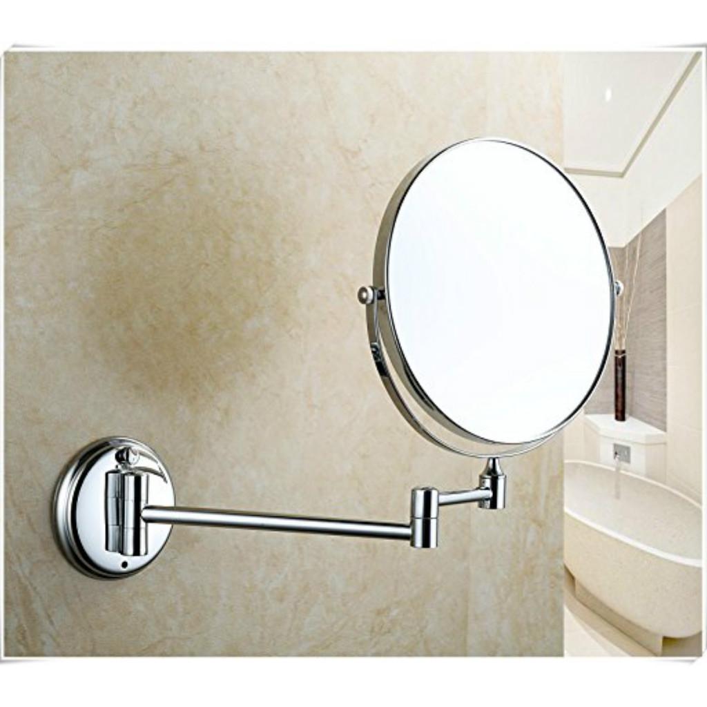5X/1X Magnification Double-sided Wall Mounted Makeup Mirror Shaving Cosmetic