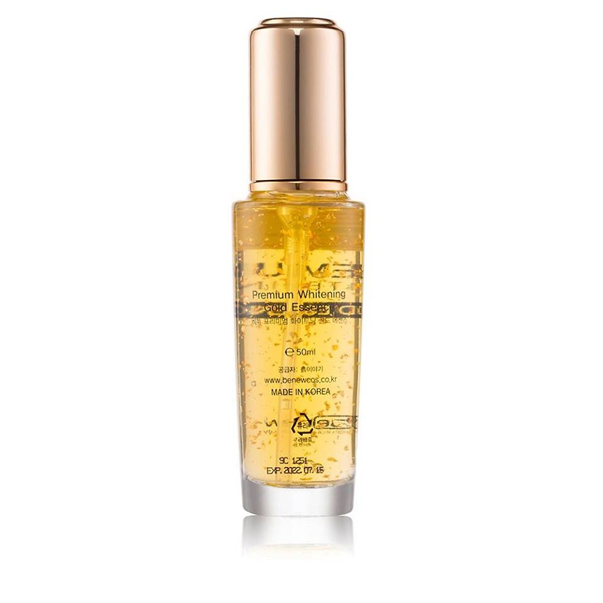 Tinh chất serum vàng 24k dưỡng trắng da chống lão hóa se khít lỗ chân lông - Benew Premium Whitening Gold Essence 50ml