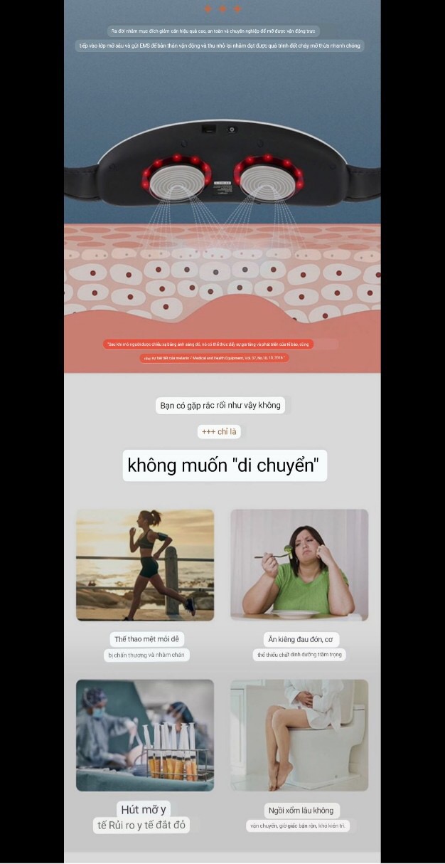 Đai đeo giảm mỡ bụng- đốt cháy mỡ thừa