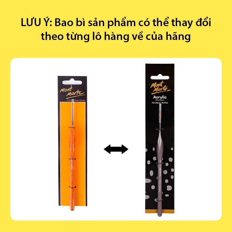 Cọ tỉa nhọn Taklon Detailer/Liner MONT MARTE các kích cỡ