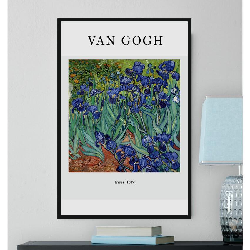 Bộ tranh Van Gogh 3 bức chất liệu canvas đã có khung