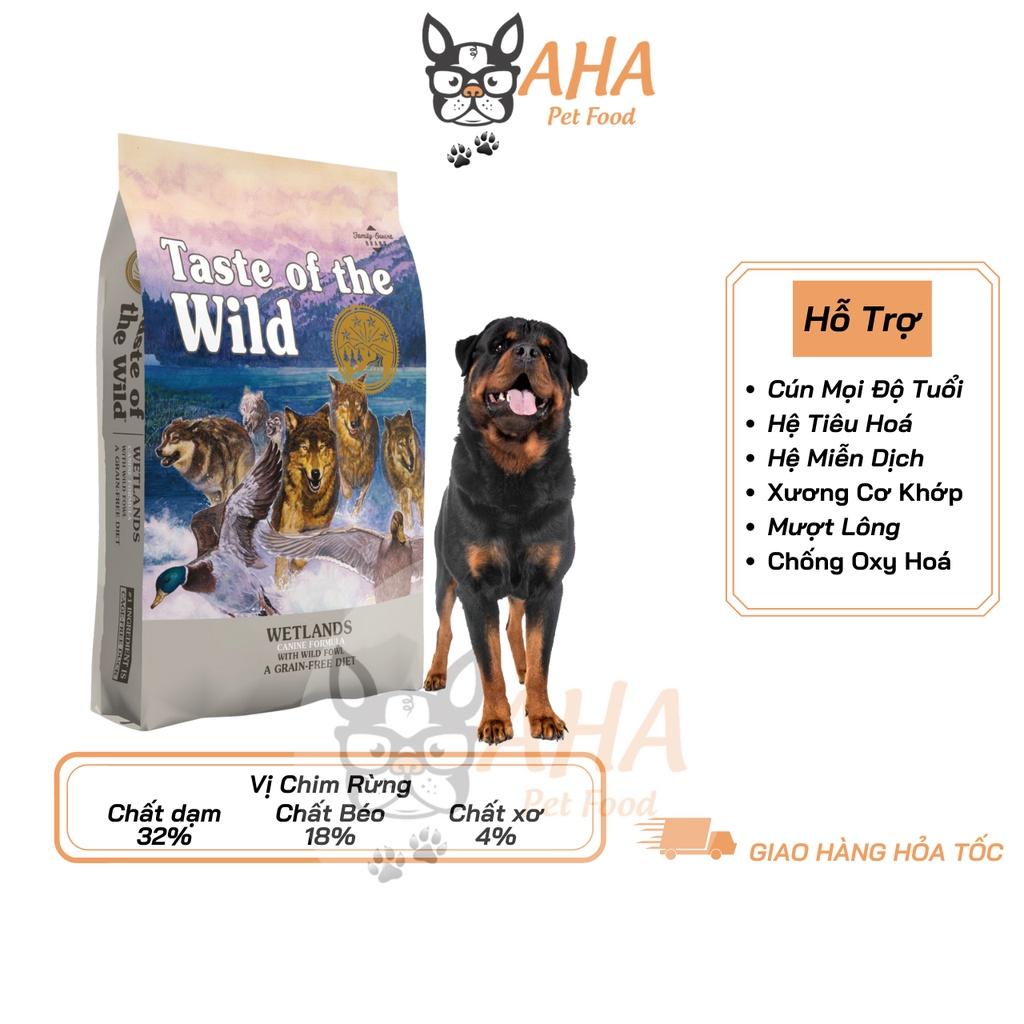 Thức Ăn Cho Chó Rottweiler Taste Of The Wild Bao 500g - Wetlands Thịt Chim Rừng, Trái Cây Rau Củ