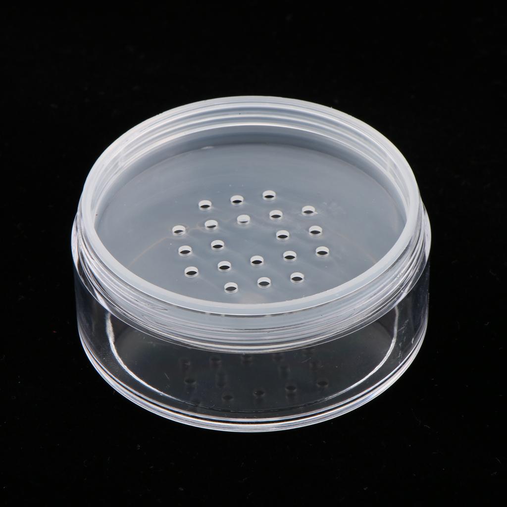 5PCS Empty Loose Powder Blusher Case Storage Sifter Container 50g Portable