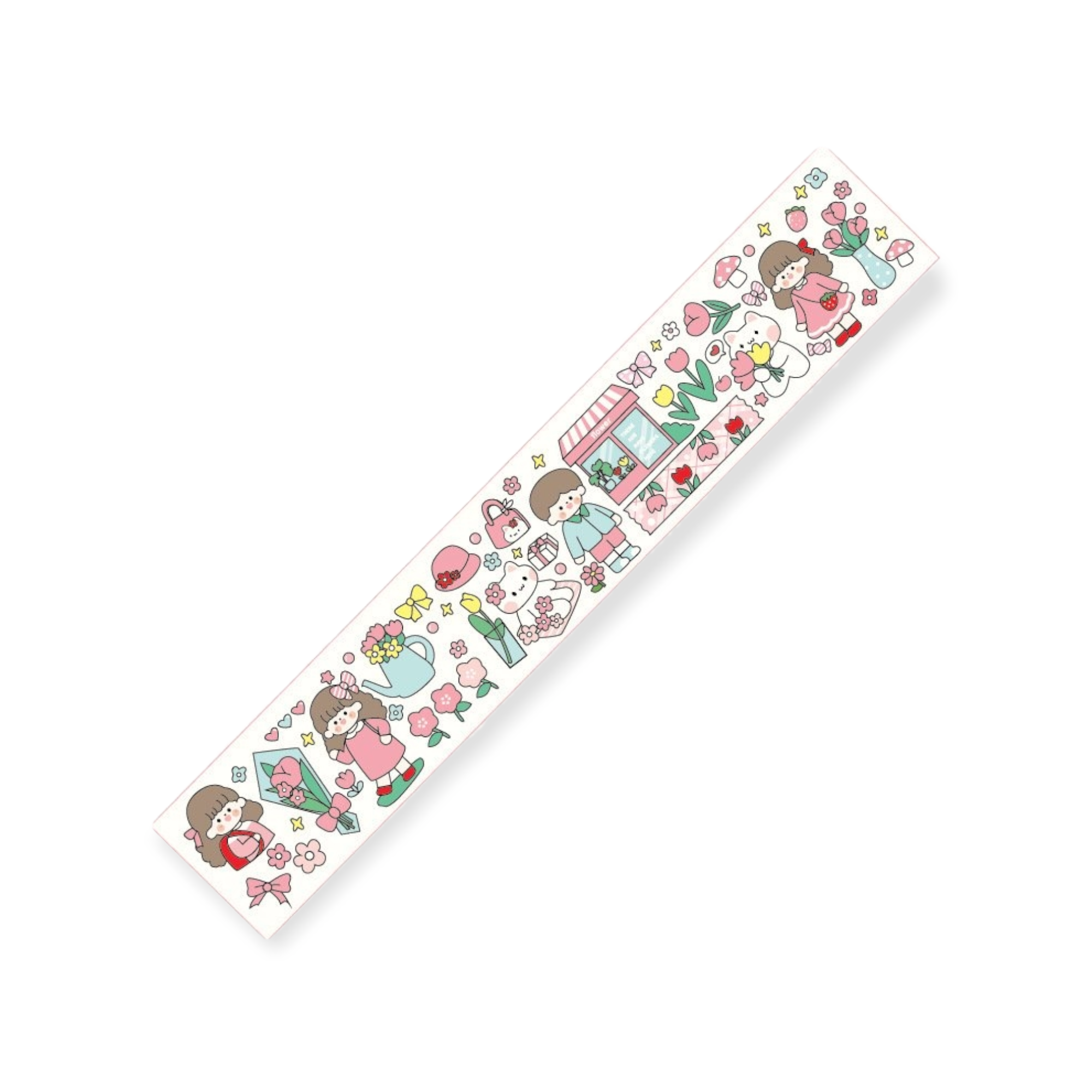 Mã 15 sticker washi dây cô gái siêu hot