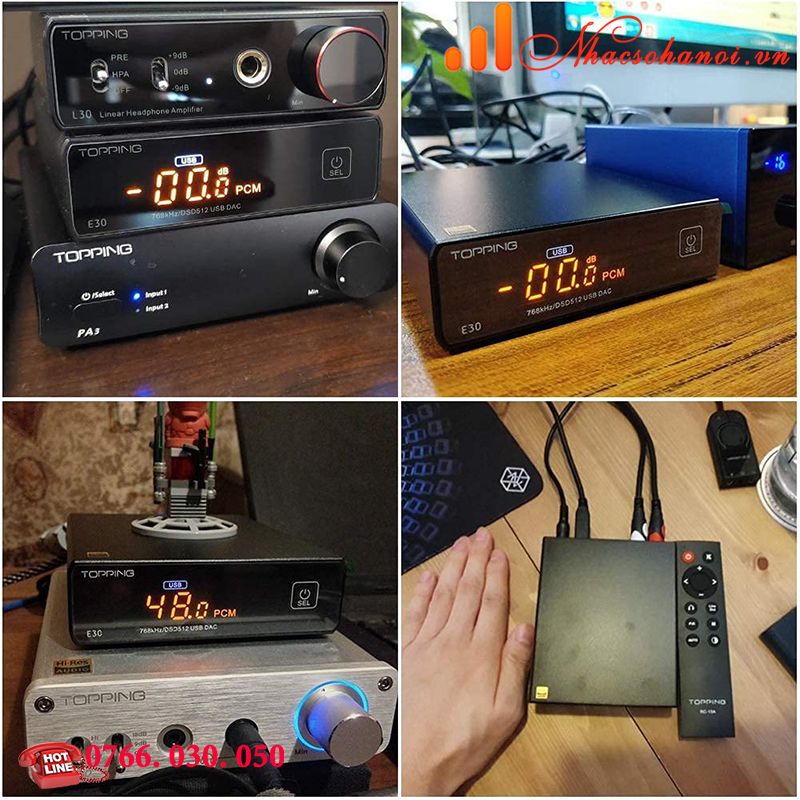 Bộ Giải Mã DAC TOPPING E50 MQA - Hàng Chính Hãng