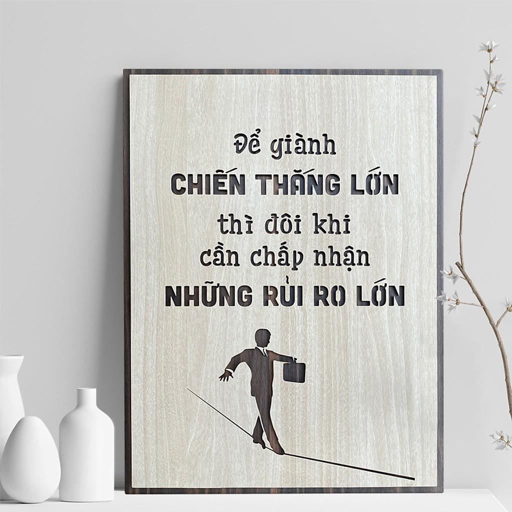 Tranh Slogan tạo động lực tinh thần làm việc học tập hiệu quả TBIG040B