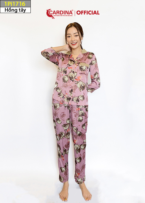 Đồ Bộ Pijama Nữ  Chất Lụa Satin Nhật 7 Màu Cao Cấp Mềm Mại 1Pi17