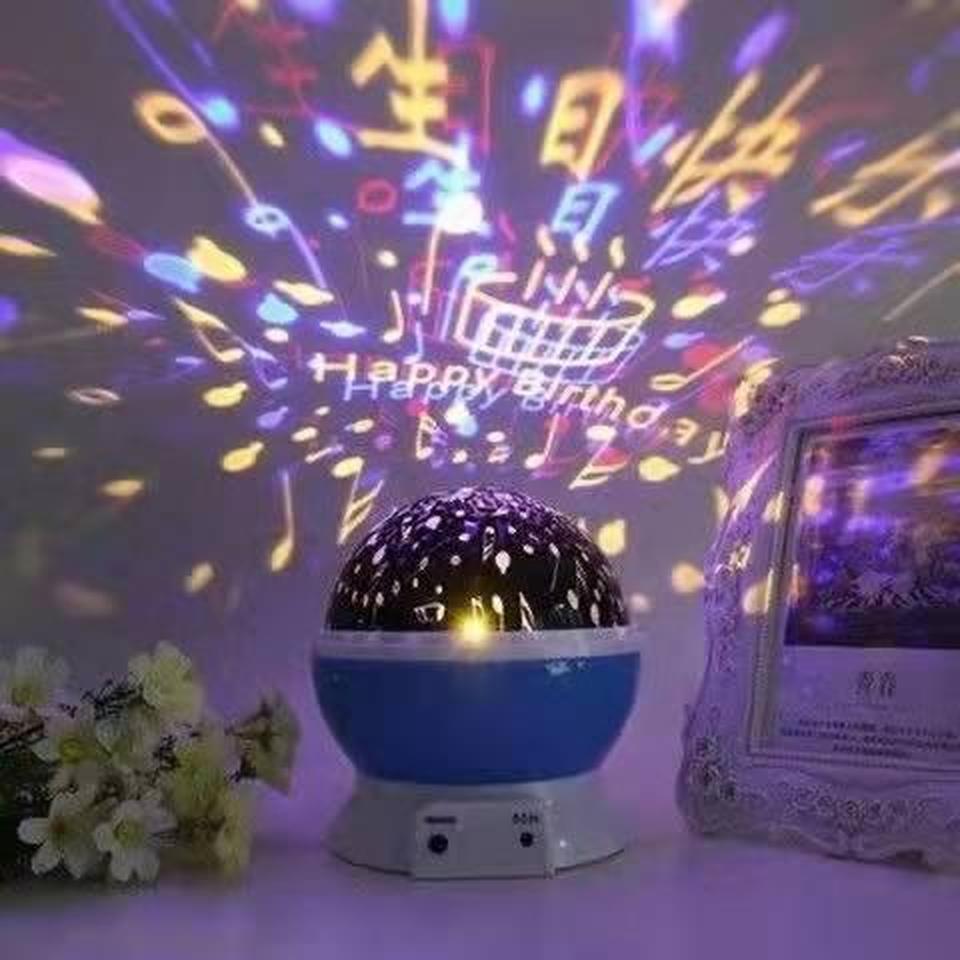 Đèn Chiếu Sao Gypsophila Xoay Được Phát Sáng Trong Đêm Lãng Mạn Cao Cấp Làm Quà Tặng Sinh