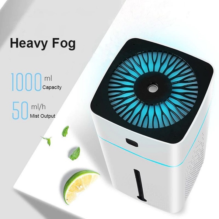 Máy phun sương, tạo ẩm Model Humidifier Water Spay giúp điều hòa không khí, máy khuếch tán tinh dầu tạo mùi thơm phòng - Hàng chính hãng nhập khẩu