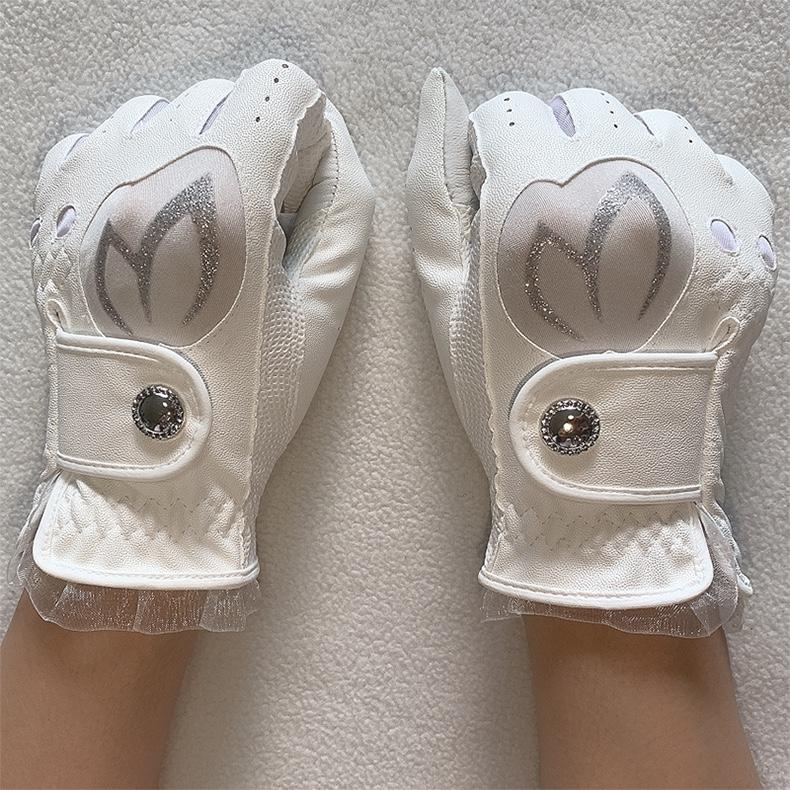 Găng tay bằng da nữ golf mới thoải mái Size: 21
