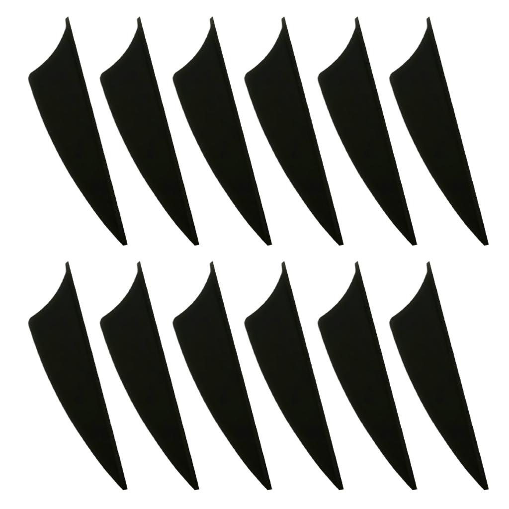 Archery Recurve Bow Hunting Arrow Fletching 1.75 in 12 Pieces White