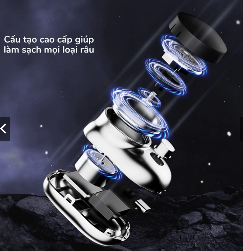 Máy cạo râu mini T05 bỏ túi 6 lưỡi ip chống nước nhỏ gọn bỏ túi tiện lợi