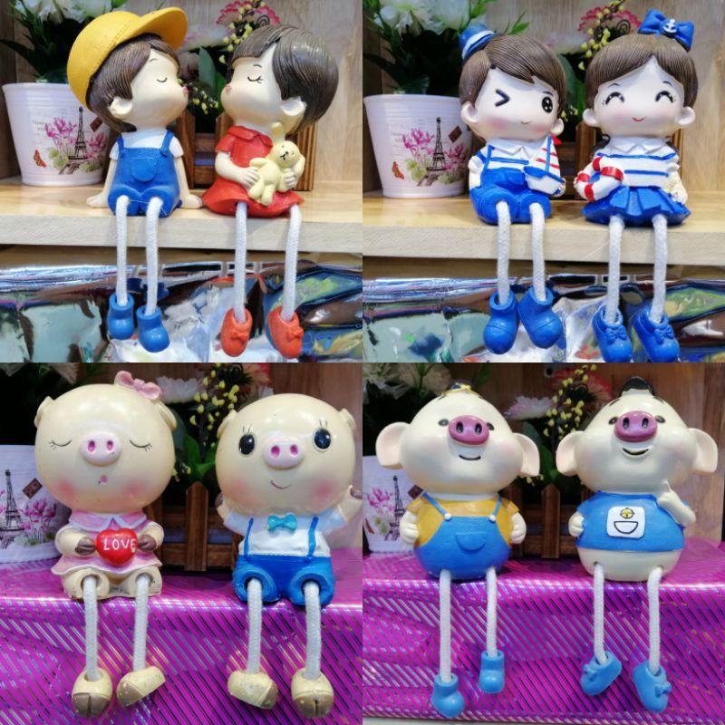 TƯỢNG CẶP ĐÔI LOVE CHÂN DÀI CUTE