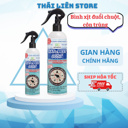 Xịt đuổi chuột Rat & Pest Oust - An toàn cho Mẹ Bầu và Trẻ Em, Người Già