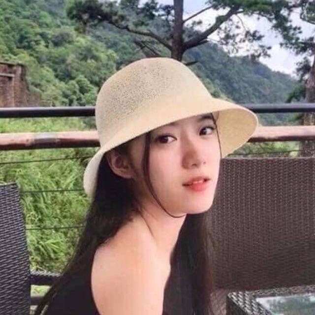 Mũ cói phong cách Hàn Quốc xinh xắn 3 màu