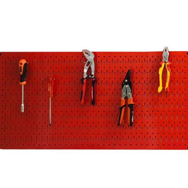 TẤM LƯỚI PEGBOARD MÀU ĐỎ TREO TƯỜNG ĐA NĂNG